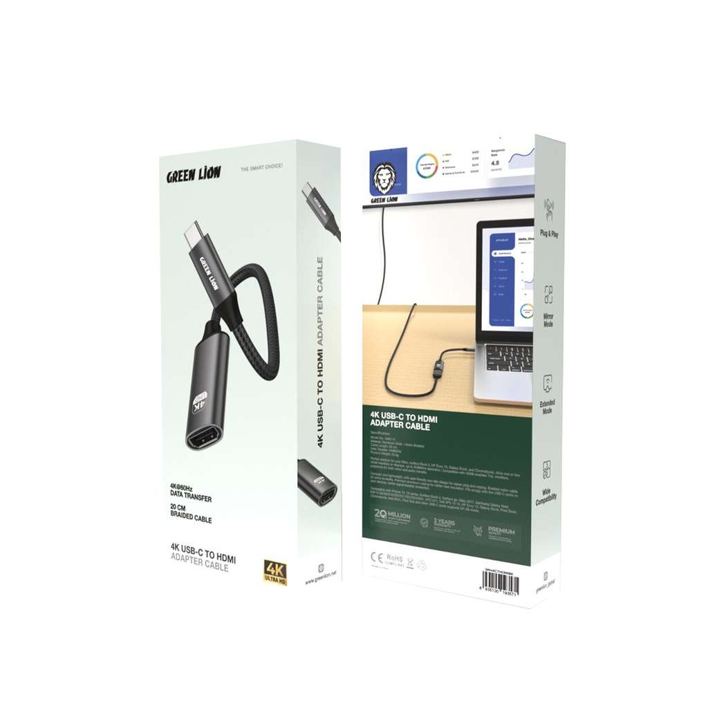 Green Lion 4K USB-C to HDMI Adapter Cable
